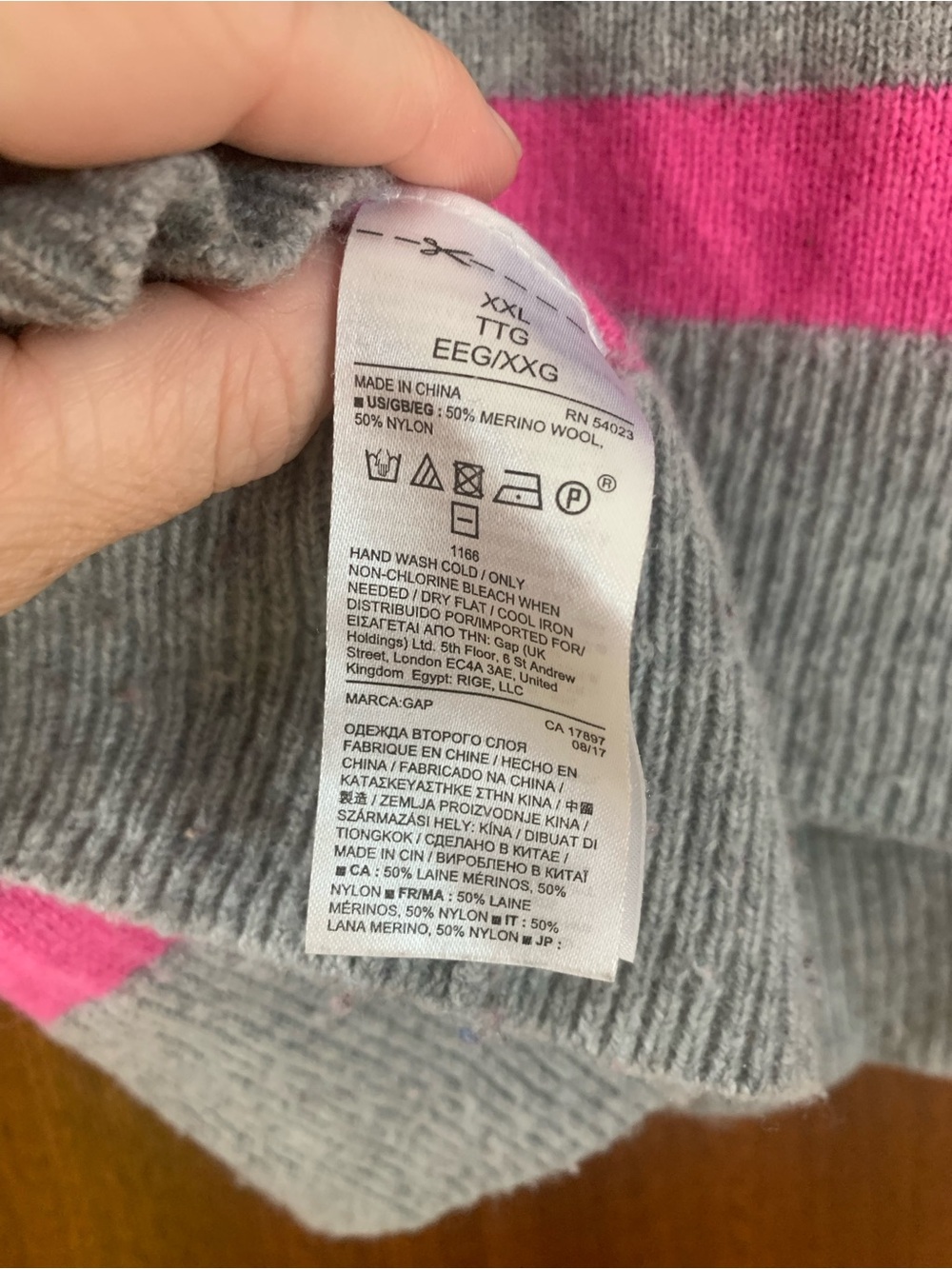 GAP color block strip sweater - Picture 7 of 7